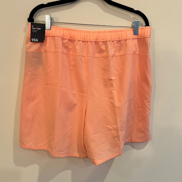 NWT DSG Men's 6" Agility Shorts Size Small activewear‎ gym workout peach orange - Picture 8 of 11